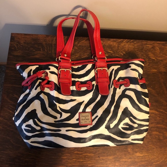 Dooney & Bourke Handbags - Dooney and Bourke zebra tote bag